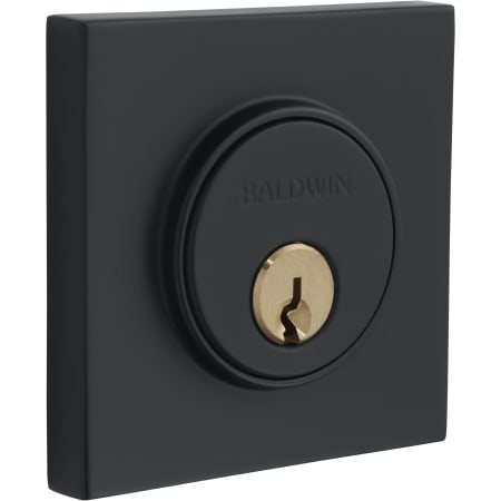 Baldwin Contemporary Square Single Cylinder Deadbolt Satin Black